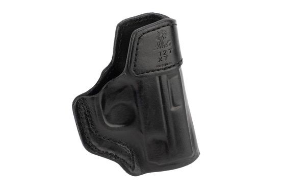 DeSantis M&P compact left hand holster is made from leather